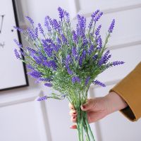 40cm Artificial Purple Lavender Nordic Ins Style Fake Flower Bouquet Wedding Home Decoration Plastic Flower Table