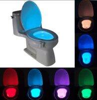 【hot】 Toilet Nightlight Activated on/Off Sensor Lamp 8 Color Hot Accessories