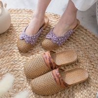 VIVICOCO Rattan Straw Casual Sandals