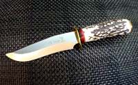 มีดพก Elk Ridge Knife มีดใบตาย แบรนด์ Elk Ridge ใบมีดโค้ง ใบ ยาว 5.5 นิ้ว บังคมทอง ด้ามจับเรซิน ดีไซน์ เขากวาง น้ำหนักเบาน่าใช้งาน