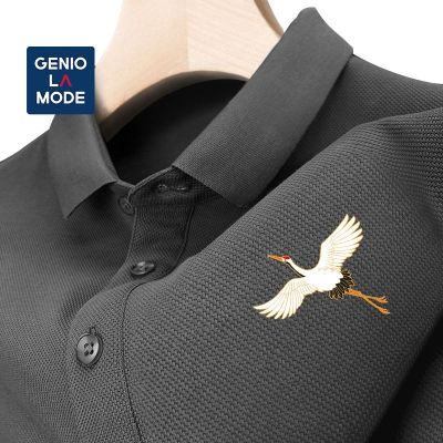 Original Semir Group GENIOLAMODE mens short-sleeved t-shirt polo shirt summer national trend mens large size business half-sleeved