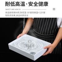 [COD] tableware plate rectangular commercial cooked food stewed dish cold display imitation porcelain plastic cabinet tray