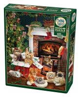 จิ๊กซอว์ Cobble Hill - Christmas Kittens  1000 piece (ของแท้ มีสินค้าพร้อมส่ง)