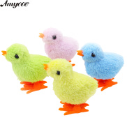 Amyove Wind Up Chick Toys Cute Cartoon Plush Chicken Clockwork Animal Toys