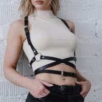 【YF】 Womens Corset Waist Straps Leather Harness Bondage Top Punk Gothic Fashion Accessories for