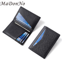 Rfid Genuine Leather Bank Credit Card Holder Protector Macsafe Card Wallet Cardholder Case Slim Thin Wallet for Man Porte Carte