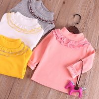 Lifetime Baby Girls Flower Collar T-shirts Long Sleeve Pullover Sweatshirt baju