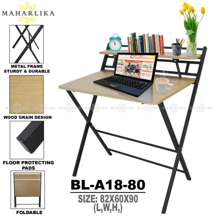 【Spot in Manila】Maharlika BLA1880 Foldable wooden table 82X93CM