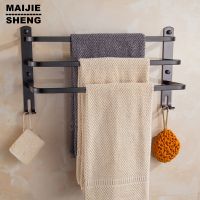 ❍ Z haczykiem z wieszakiem na ręczniki podwójna półka na ręczniki półka łazienkowa łazienka czarna półka na ręczniki czarna półka na ręczniki 40cm
