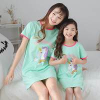 Summer Childrens Nightdress Girls Cat Nightgowns Baby Kids Cotton Pajamas Girls Princess Night Dress Sleepwear Dressing Gown