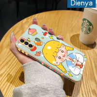 เคส Dienya สำหรับ Tecno Spark 7 Pro Spark 7T Spark 10 Pro เคสการ์ตูนเด็กผู้หญิงใหม่ชานมกรอบสี่เหลี่ยมพื้นผิวเคสนิ่มซิลิกาเจลกันกระแทกเคสมือถือฝาครอบป้องกันเลนส์กล้องถ่ายรูปรวมทุกอย่าง