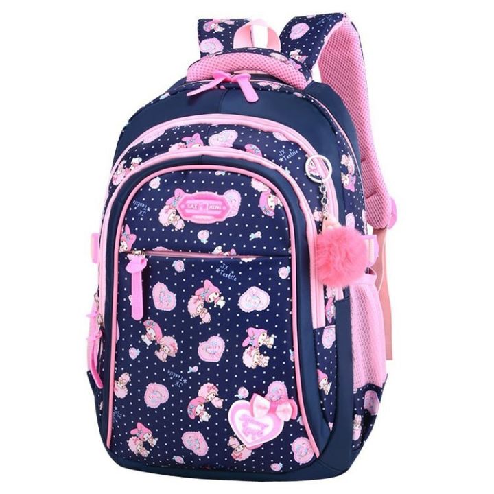 cod-net-red-schoolbag-elementary-school-girls-1346-grade-princess-girl-childrens-spine-protection-shoulder-bag