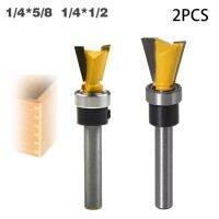 【DT】hot！ 1/2pcs Woodworking Router Bit Carbide Dovetail Milling Cutter 1/4 Inch Shank 14 Engraving