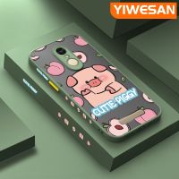 YIWESAN เคสสำหรับ Xiaomi Redmi โน๊ต3 Note 3 Pro Note 2เคสลายการ์ตูนหมูน่ารักแบบบางเคสโทรศัพท์เนื้อแข็งด้านข้างขอบสี่เหลี่ยมปลอกซิลิโคนคลุมทั้งหมดเคสกันกระแทกป้องกันเลนส์กล้อง