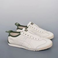 Onitsuka T1ger ใหม่ Ghost Tomb ผู้ชายและผู้หญิง Toe Layer Cowhide รองเท้าลำลองรองเท้าผ้าใบ Low-top รองเท้าผ้าใบ Lace Lace คู่คริกเก็ต