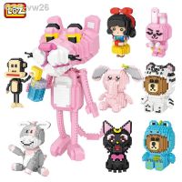 Qsv35โลซ Mini Blocko De Construção Criativo Arco-Unicórnio Anime Menina Dos Desenhos Animados Gato Luna Pato Macaco Ração Menino Brinquedos Preses