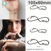 【cw】MB Pentagram Temporary Tattoo Sticker Waterproof Black y Meteor Front Chest Small Realistic Tatoo for Women Art Fake Tattoos 【hot】