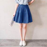 【มีไซส์ใหญ่】Plus Size Womens Solid Color Summer Skorts Fashion Wide Leg Vintage Hot shorts