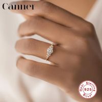 Canner 925 Sterling Silver Finger Rings For Women Luxury Zircon Anniversary Engagement Ring Wedding Jewelry anillos mujer W4