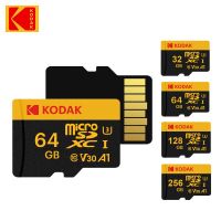 ใหม่ KODAK การ์ดความจำ128GB U3 256GB 4K ไมโครการ์ด SD 64GB 32GB SDHC Microsd UHS-I C10 V30 TF ทรานส์แฟลช Microsd ส่งฟรี