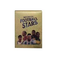 55Pcs/Box DIY World Football Star Color Cards Collection Trading Children Fans Gift Toy New Gold Foil Ballsuperstar Cards gorgeous