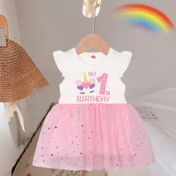 3PCS Baby Girls 1st Birthday Outfit Party Romper Skirt Cake Smash Tutu Dress