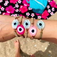 Go2boho Evil Eye Bracelets For Women Jewelry 2021 Trendy Bohemian Bracelet Jewellry Adjustable Braided Rope Pulsera