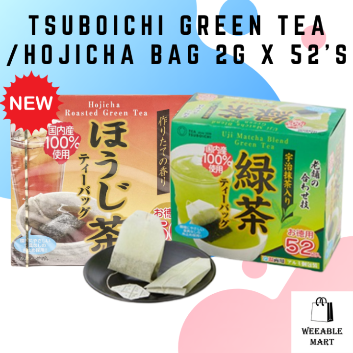 Japan TSUBOICHI Green Tea / Hojicha 2g x 52's Uji Matcha Blend Green Tea Bag Roasted Green Tea