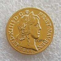 【2023】 upaxjl 1651หลุยส์ XIIII หลุยส์ D หรือ La Meche Longue,ปารีส,GadouryCoins