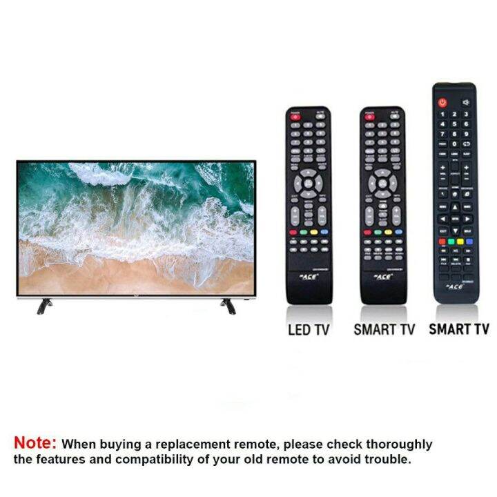 Replacement Remote Control for ACE Brand LED & Smart TV | Lazada PH