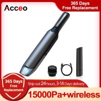 Acceo Car Vacuum Cleaner Portable Handheld Home Car Carpet Sofa Dust Vacuum Cleaner Wireless Wet And Dry High-Power 15000Pa