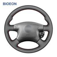 【YF】 Hand Stitch Black PU Artificial Leather Car Steering Wheel Cover for Nissan Almera N16 X-Trail T30 Terrano 2 Micra Primera