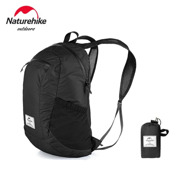 naturehike-กระเป๋าเป้สะพายหลังน้ำหนักเบามากกระเป๋า22l-กันน้ำสำหรับผู้หญิงกระเป๋าเป้สะพายหลังสำหรับปีนเขาทำกิจกรรมนอกบ้านพับเก็บได้สำหรับกระเป๋าเป้ตั้งแคมป์เดินทาง