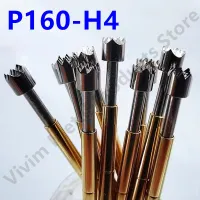 【LZ】 100PCS P160-H4 Spring Test Pin Crown Head Nickel Plat Test Probe Needle Head Dia 2mm Test Probe P160-H Dia 1.36mm Length 24.5mm