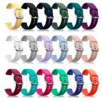 Gelang Silikon 20Mm 22Mm untuk Jam Tangan Samsung Galaxy 42Mm Aktif 2 40 44Mm Gear S2 Tali Gelang Jam Olahraga Lembut untuk Huami Amazfit 2