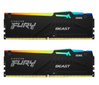 RAM 16GB (8GBX2) DDR5 5200MHz KINGSTON FURY BEAST RGB แรม (KF552C40BBAK2-16)
