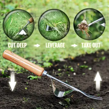 Weeding Artifact Uprooting Weeding Tool Steel Weed Puller 4 Teeth Dual  Purpose Weeder Hand Remover Tool For Garden