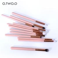 O.tw O.O 12ชิ้น/เซ็ตแปรงแต่งหน้าไม้ Handle Eyeshadow Eyebrow Eyeliner Powder Smudge แปรงชุด