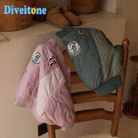 Childrens New Baseball Jersey Boys and Girls Korean Embroidered Cotton Coat Small and Medium Childrens Down jacket