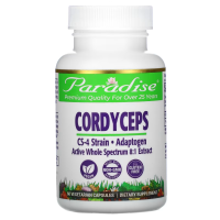 Paradise Herbs ถั่งเช่า 400 มิลลิกรัม 60 แคปซูล อาหารเสริมสุขภาพ (Cordyceps CS-4 Strain 60 Vegan Capsules)