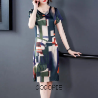 Cocopie ชุดเดรสผู้หญิง เสื้อผ้าผญสวยๆ เดรส สบาย สไตล์ ทันสมัย ชิค WLQ23A0PWL 43Z231023