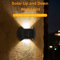 Solar Wall Light Outdoor Waterproof Sunlight Pathway Fence Lamp Yard Luminous Wall Washer Garden Decoration Led Light Bulb