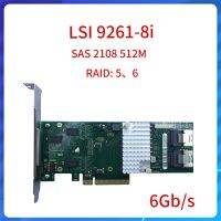 ของแท้สำหรับ LSI 9261-8I SAS PCI-E RAID5 6เซิร์ฟเวอร์สมาร์ทอาร์เรย์การ์ดการ์ดควบคุมแคช512M LSI9261-8I การ์ดคอนโทรลเลอร์ PCI-E