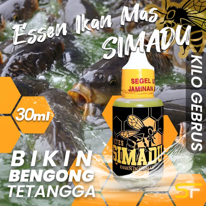 Essen Ikan Mas Harian Kilo Gebrus Esen Simadu 30ml Untuk Ikan Emas