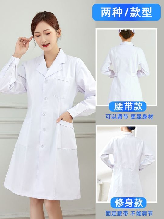 hospital-white-coat-long-sleeved-female-doctor-nurse-clothing-short-sleeved-summer-pharmacy-clinic-medical-student-laboratory-overalls