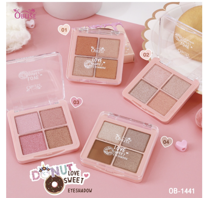 obuse-donut-love-sweet-eyeshadow-ob-1441-ของแท้-พร้อมส่ง