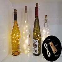 ❧❆☏ LED Wine Bottle Lights with Cork1/2/3M Cork Lights Fairy Mini String Lights for Liquor Bottles Crafts Party Wedding Decoration