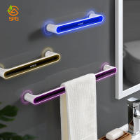 10.418.3In Plastic Towel Holder Hanging Dish Cloth Practical Self Adhesive Shoes Towel Rack Bar For Bathroom Kitchen Supplies