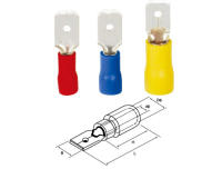 หางปลาเสียบแอร์ตัวผู้  MDD INSULATED MALE DISCONNECTORS (100PCS/ Yellow)