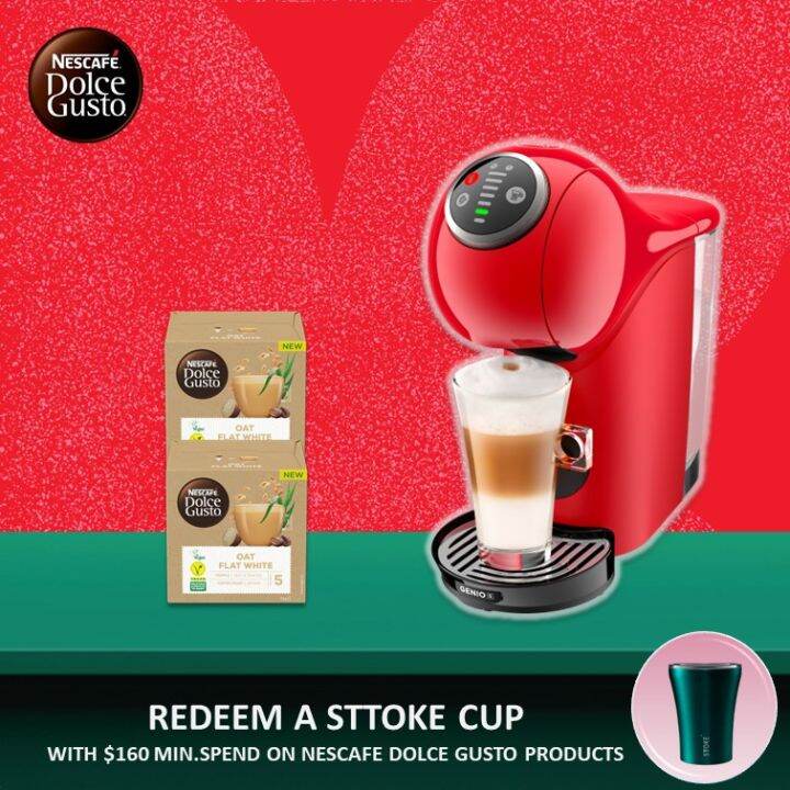 NESCAFE Dolce Gusto Genio S Plus Automatic Coffee Machine With 2 of